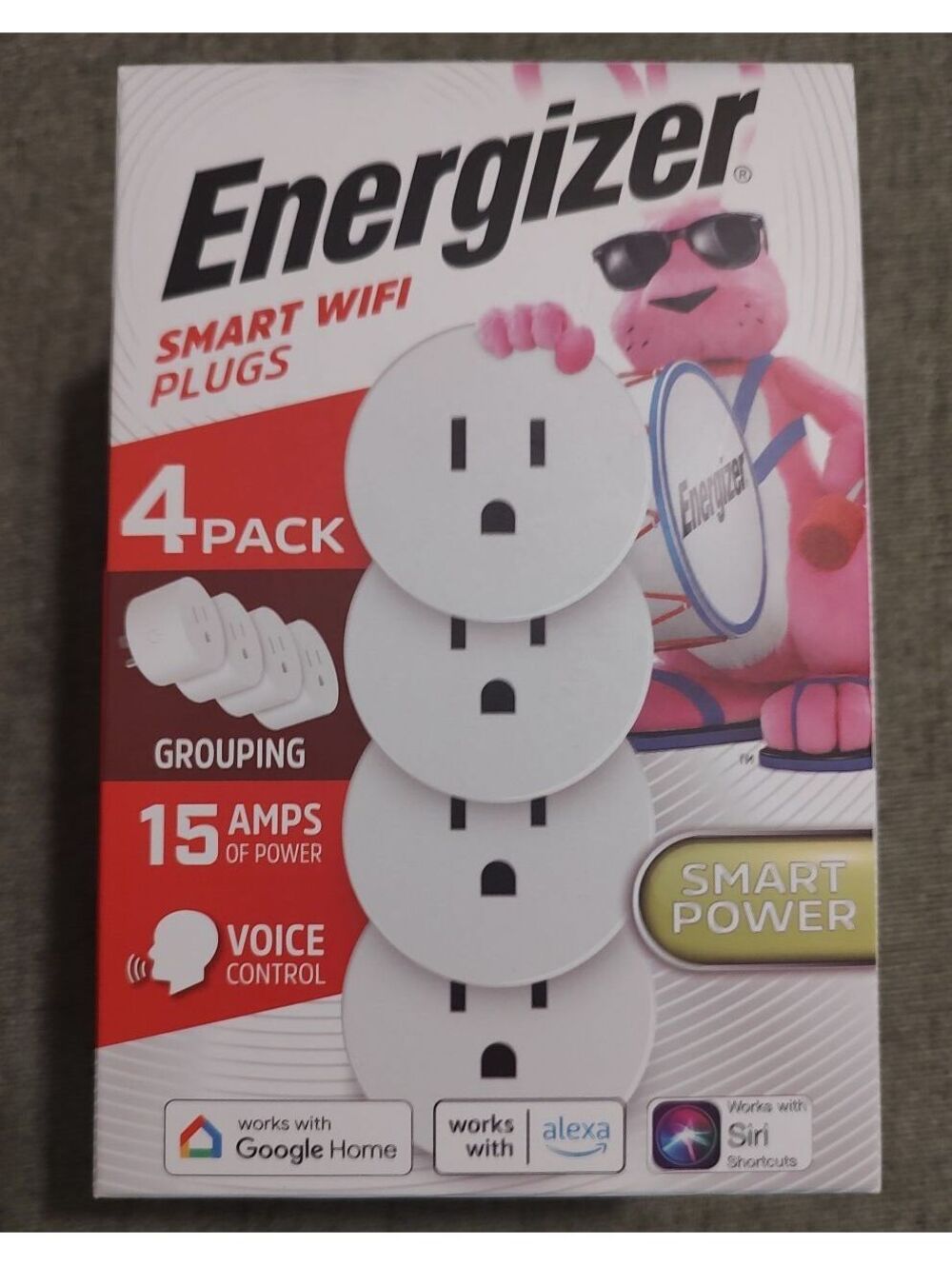 Energizer Connect Smart Wi-Fi Plugs 4-Pack (Brand New Sealed)
